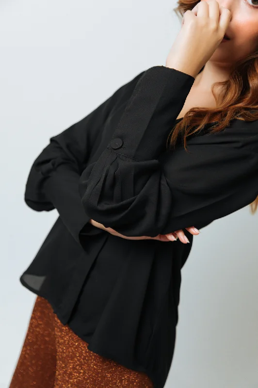 ALEJANDRA BLOUSE Off-Shoulder Wrap Blouse