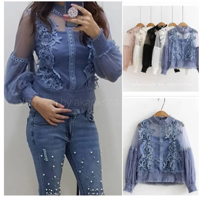 Brazmine Luxe Blouses Elegant Peplum Blouse