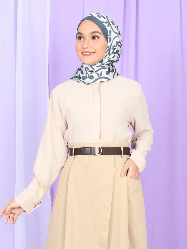 ROUND NECK PLAIN BLOUSE BT992 Feminine Ruffle Blouse