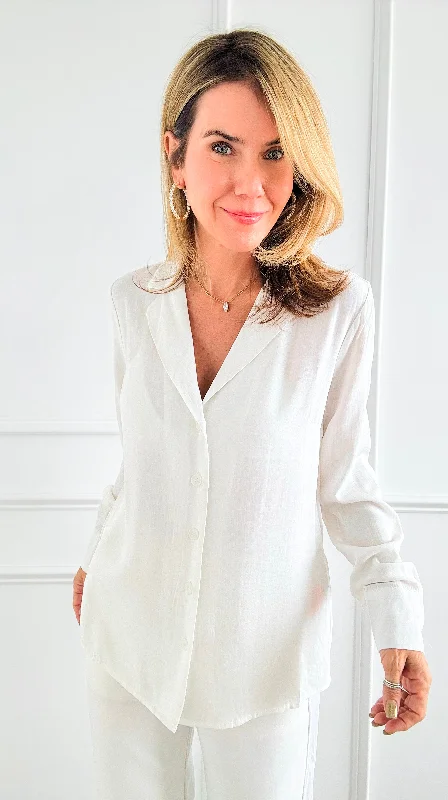 Elegance Button-Down Blouse Polished Work Blouse