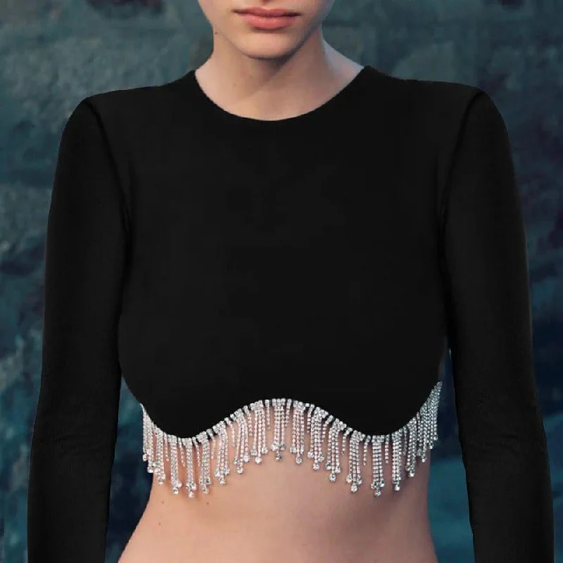 Demi Embellished Blouse Classic Minimalist Blouse