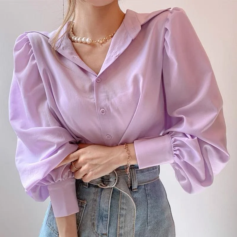 Elena Luxury Blouse Delicate Pleat Blouse