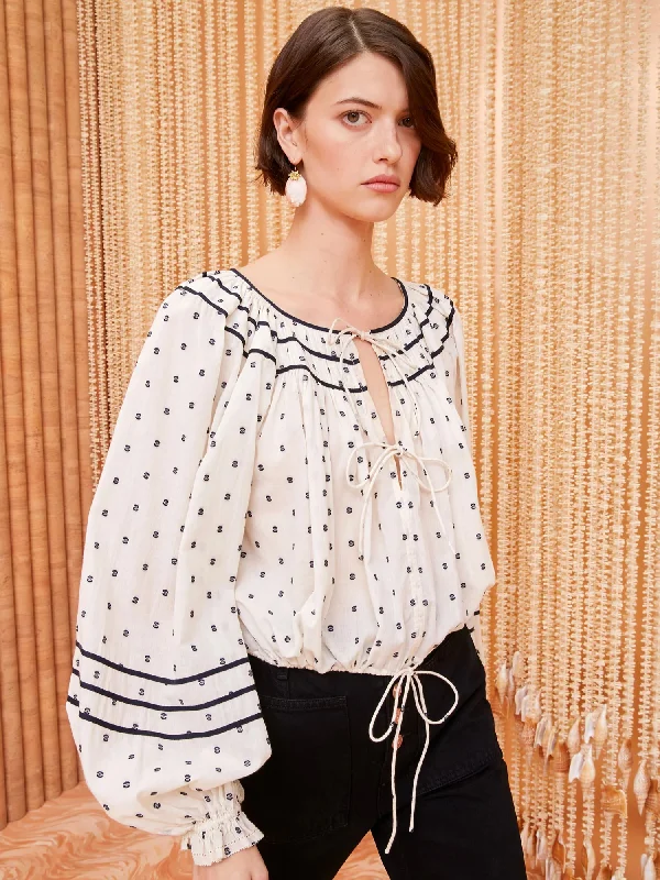 Francoise Blouse Drape Neck Blouse