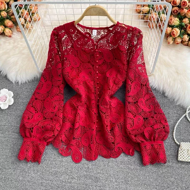 Lace Haven Blouse Satin Bow Blouse
