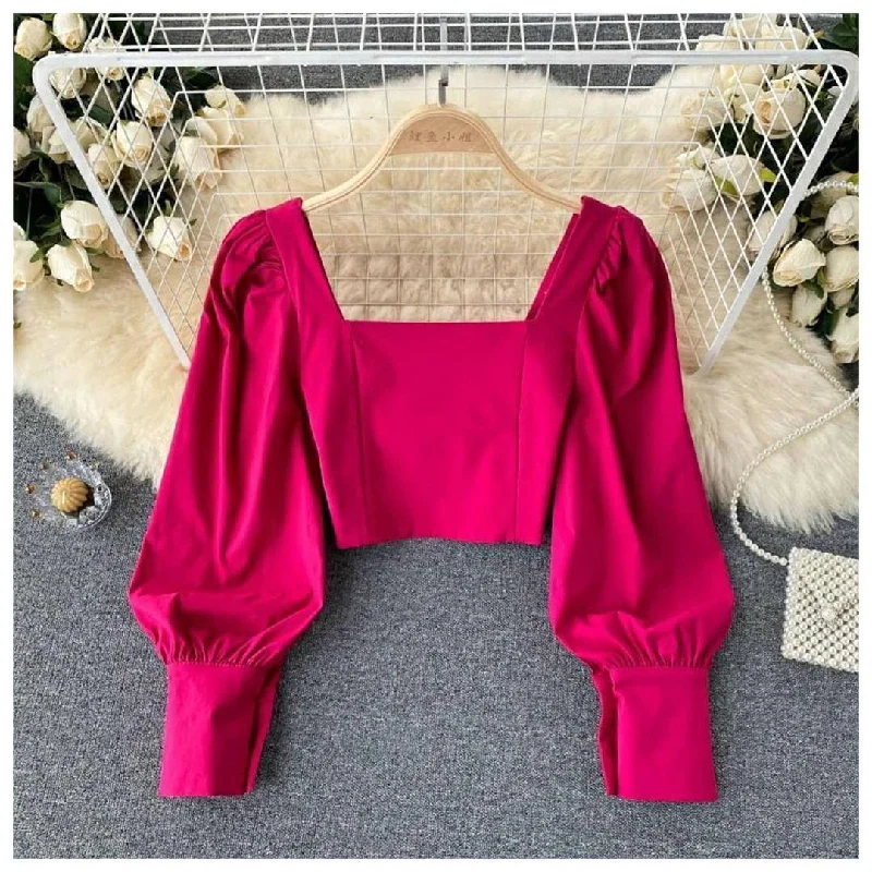 Linda Statement Blouse Versatile Layering Blouse