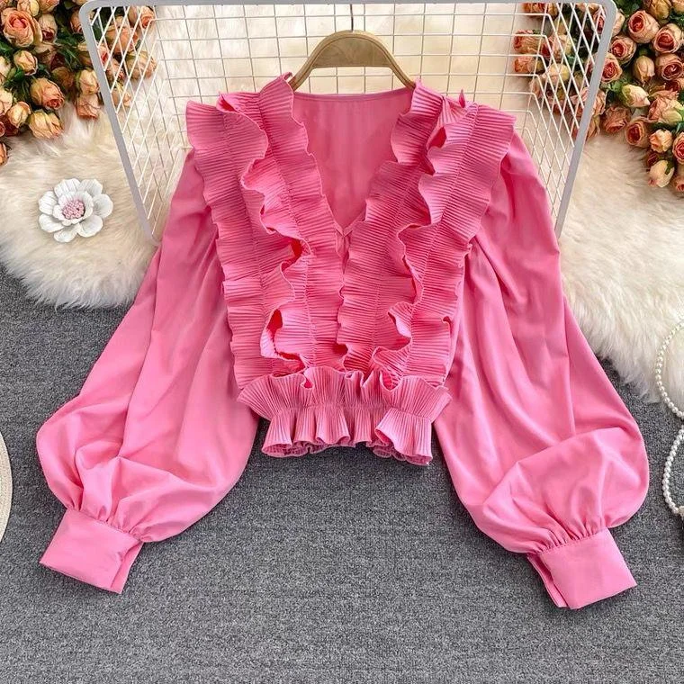 Rome Statement Blouse Silky Tunic Blouse