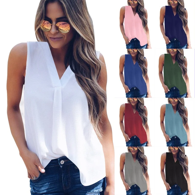 S-5xl large size women White shirts fashion casual sleeveless V-neck black loose blouse 2019 summer sexy tops Plus size blouses Side Tie Blouse S-5xl large size women White shirts fashion casual sleeveless V-neck black loose blouse 2019 summer sexy tops Plus size blouses Side Tie Blouse