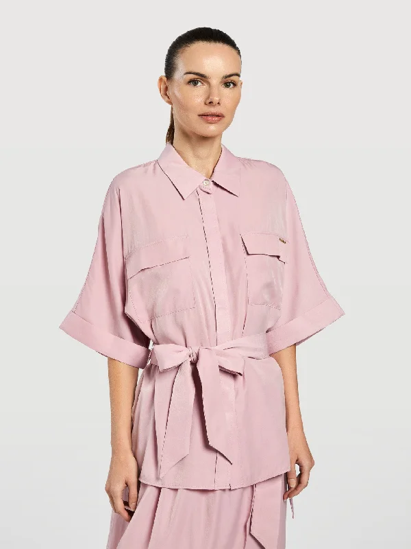 Short Sleeve Blouse Embroidered Floral Blouse