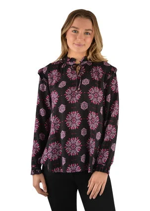 Thomas Cook Ladies Sophia L/S Blouse - On Sale Soft Modal Blouse