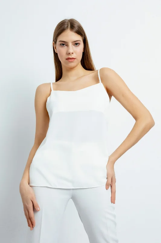 Woman Strap Blouse Peter Pan Blouse