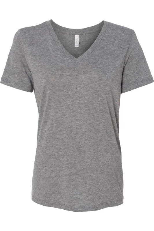 BELLA + CANVAS Women´s Relaxed Triblend Short Sleeve V-Neck Tee V-Neck T-Shirt Long Sleeve Cotton BELLA + CANVAS Women´s Relaxed Triblend Short Sleeve V-Neck Tee V-Neck T-Shirt Long Sleeve Cotton