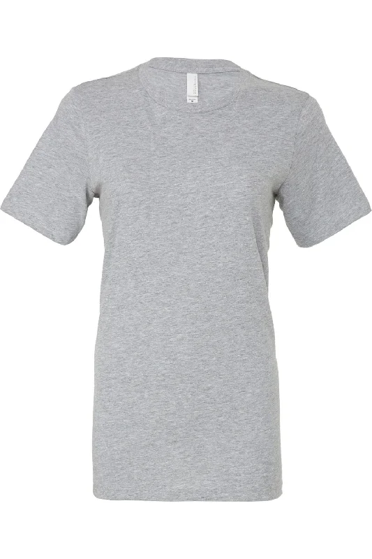 Bella + Canvas Womens/Ladies Heather Jersey Relaxed Fit T-Shirt Collared Crew Neck Turtle Neck