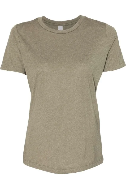 BELLA + CANVAS Womens Relaxed Fit Triblend Tee Boxy Fit Fitted Loose