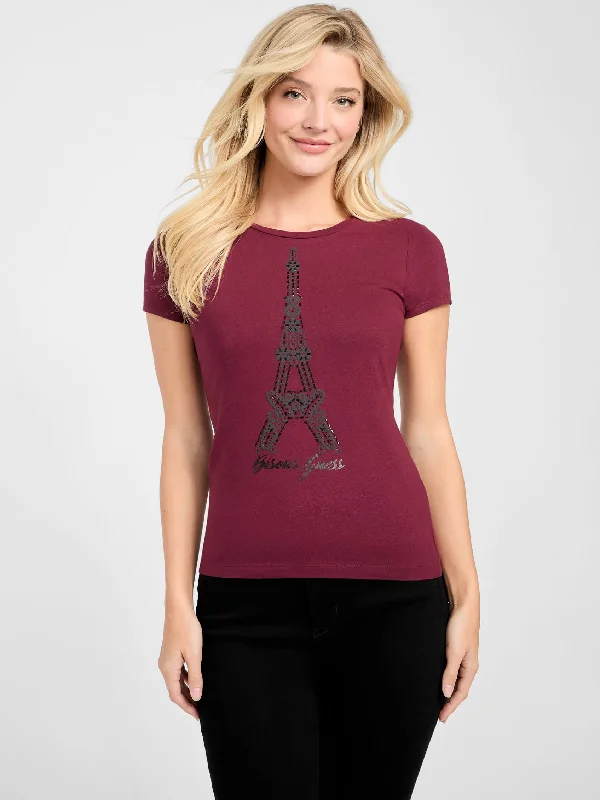 Eco Bonsoir Tee Embroidered Appliqued Beaded