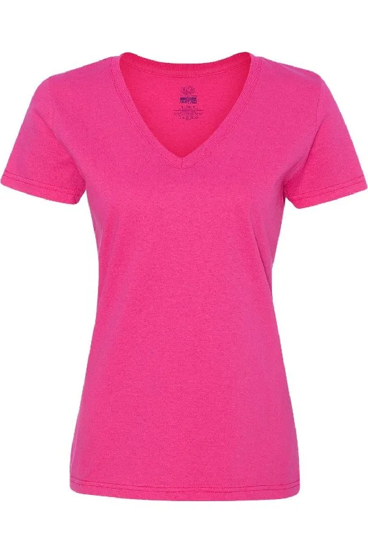 Fruit of the Loom HD Cotton Women´s V-Neck T-Shirt Satin Blend Silk Blend Wool Blend Fruit of the Loom HD Cotton Women´s V-Neck T-Shirt Satin Blend Silk Blend Wool Blend