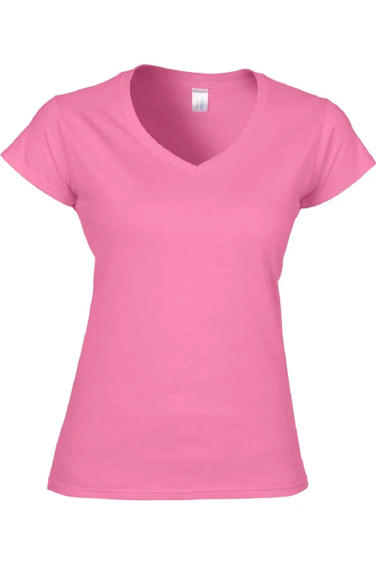 Gildan Ladies Soft Style Short Sleeve V-Neck T-Shirt Collared T-Shirt Boat Neck A-Line Gildan Ladies Soft Style Short Sleeve V-Neck T-Shirt Collared T-Shirt Boat Neck A-Line