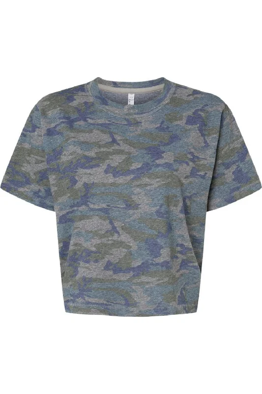 LAT Women´s Boxy Tee Polka Dot Checkered Tartan