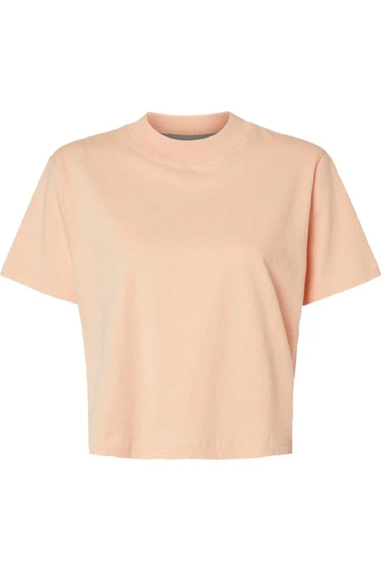 LAT Women´s Boxy Tee Faux Fur Fabric Real Fur Fabric Shearling Fabric
