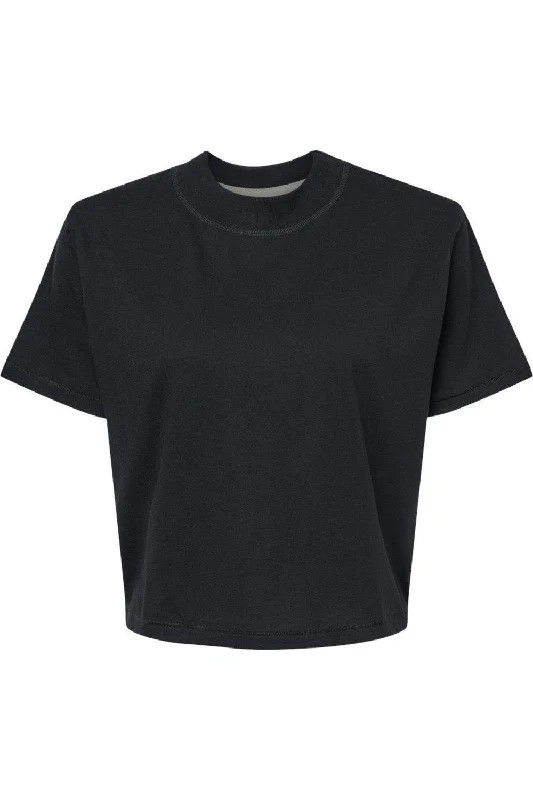 LAT Women´s Boxy Tee Zippered Front Buttoned Front Snap Front