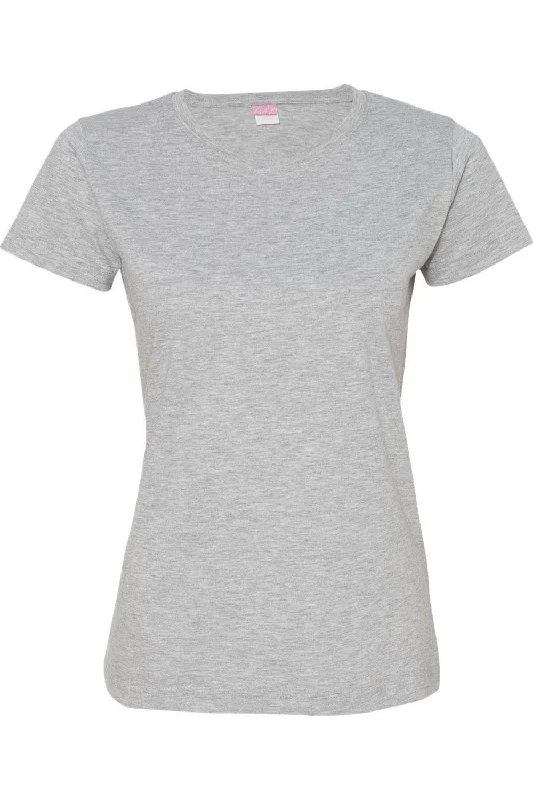 LAT Women´s Fine Jersey Tee Real Fur Shearling Chenille