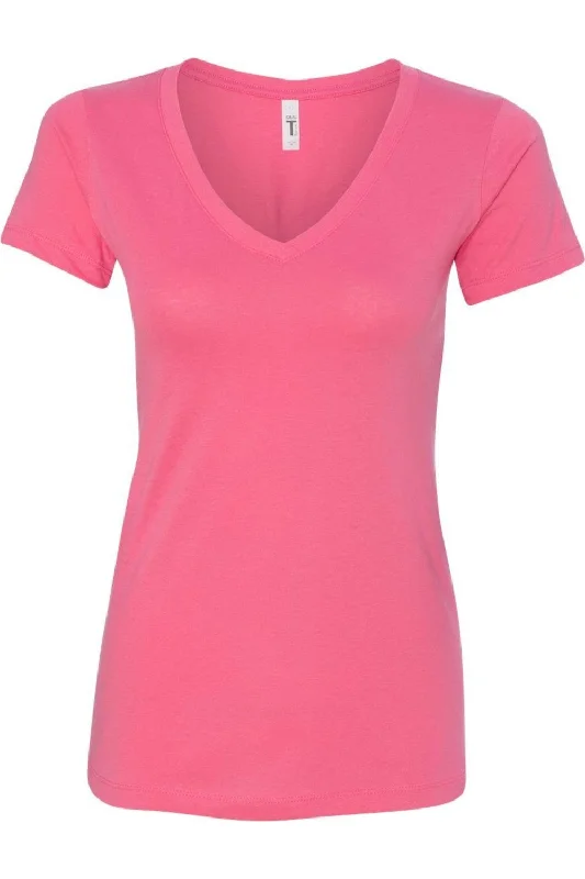 Next Level Women´s Ideal V-Neck T-Shirt Nylon Fabric Polyester Fabric Spandex Fabric