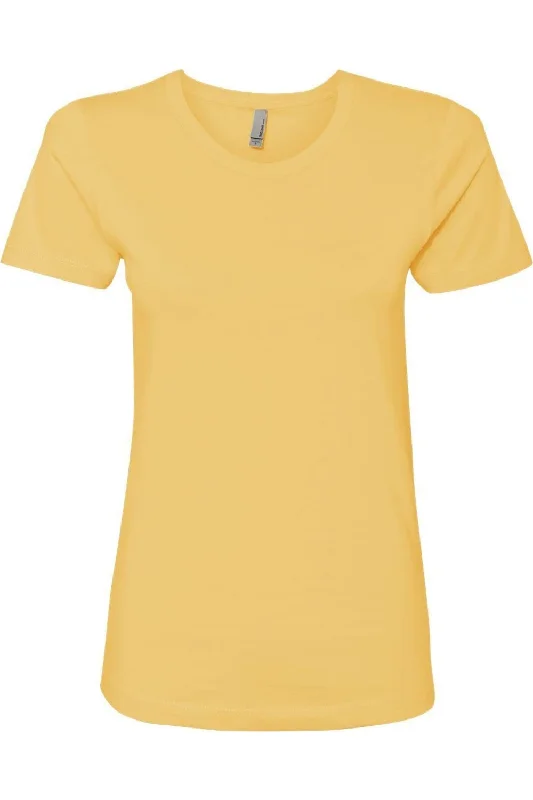 Next Level Womens Cotton T-Shirt Thin T-Shirt Open Front Quick Dry