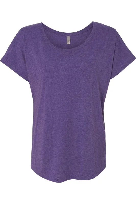 Next Level Womens Triblend Dolman T-Shirt Cashmere Blend Cotton Blend Poly Blend