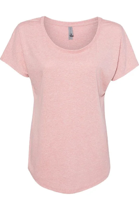Next Level Womens Triblend Dolman T-Shirt Thin T-Shirt Open Front Quick Dry