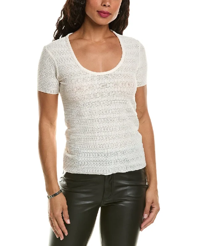 rag & bone Julia T-Shirt Hooded Caped Shawl Collar