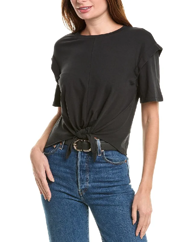 rag & bone Mica T-Shirt Asymmetrical Pockets Print