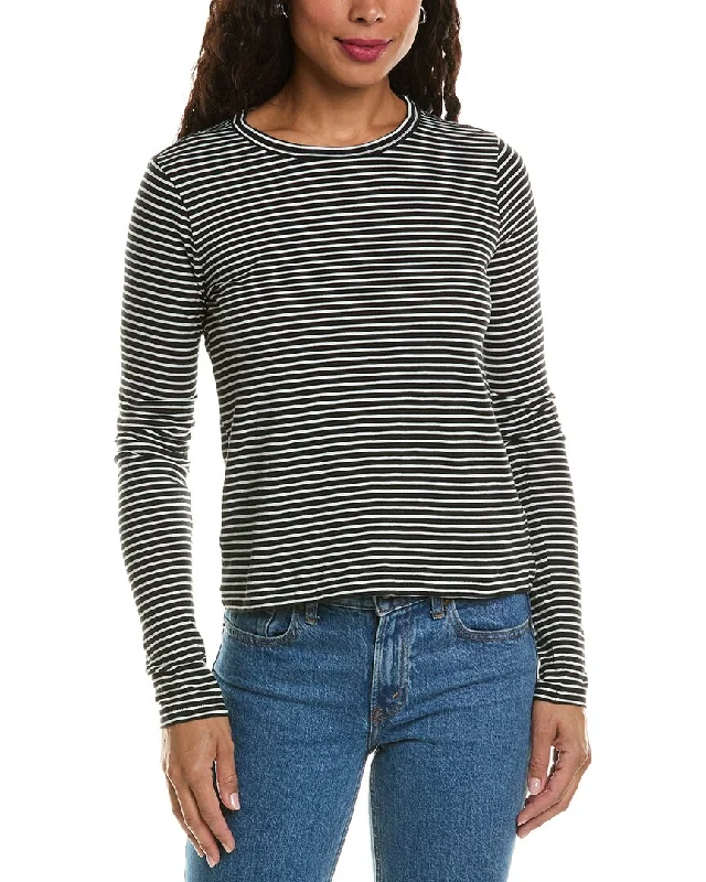 rag & bone Stripe T-Shirt Sequined Glittery Shiny