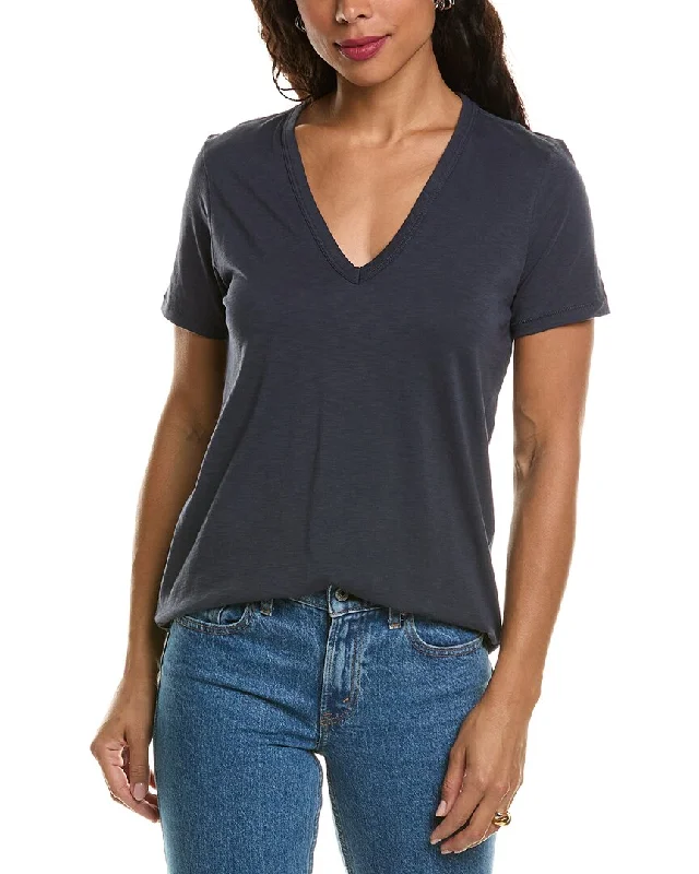 rag & bone V-Neck T-Shirt Front Pockets Side Pockets Patch Pockets