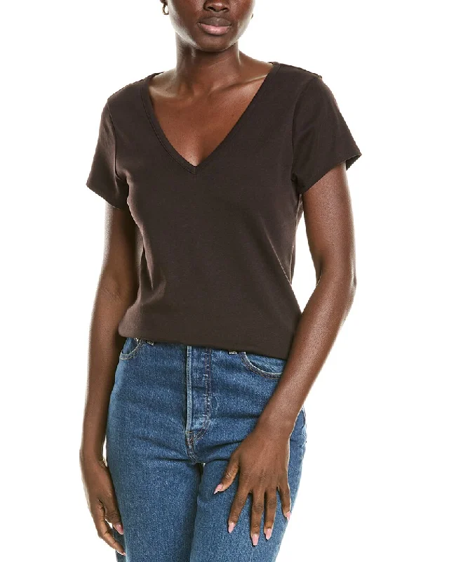 Splendid V-Neck T-Shirt Collared Crew Neck Turtle Neck