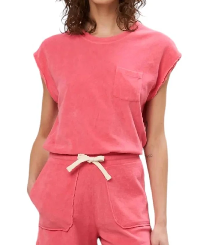 Tecly Tee In Sorbet Basic T-Shirt Crew Neck Short Sleeve