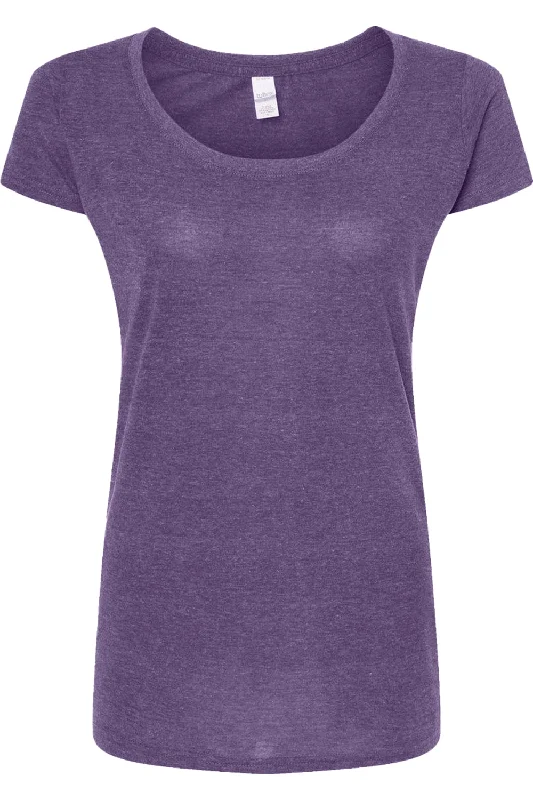 Tultex Women´s Poly-Rich Scoop Neck T-Shirt Anti-Shrink Durable Soft