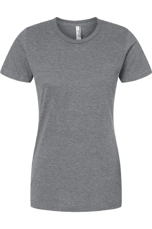 Tultex Women´s Premium Cotton Blend T-Shirt Collared Crew Neck Turtle Neck
