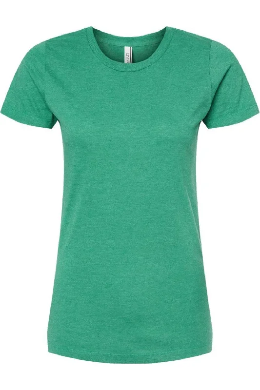Tultex Women´s Premium Cotton Blend T-Shirt Embroidered Appliqued Beaded