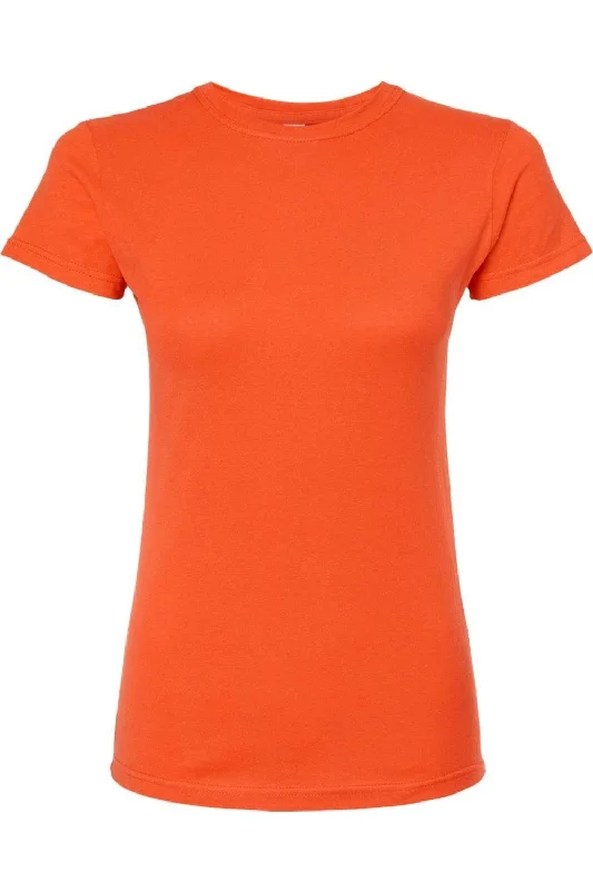Tultex Women´s Slim Fit Fine Jersey T-Shirt Embroidered Appliqued Beaded