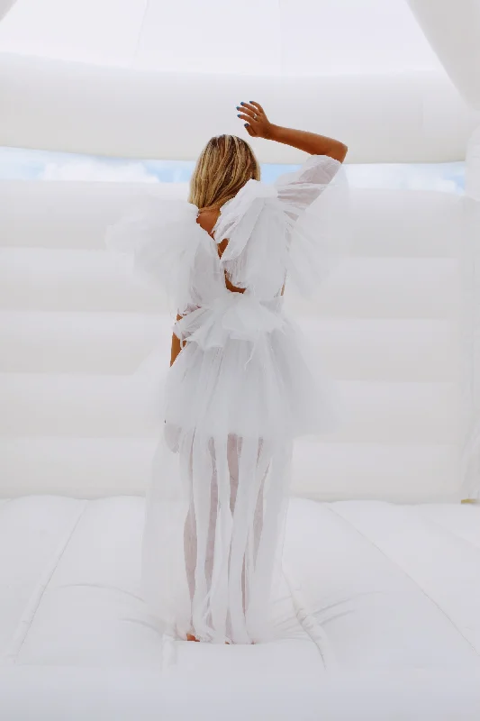 Love Letter Tulle Dress - White