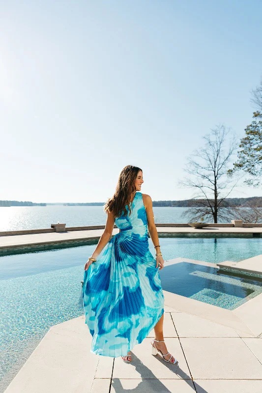 Whimsy Chic Dress - Blue