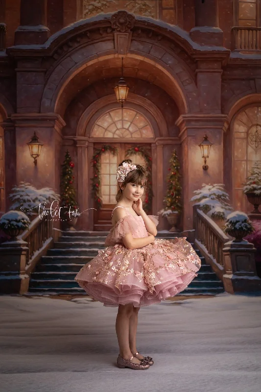 "Sadie Bloom"  blush Petal Length Dress  ( 6 Year - Petite 7 Year)