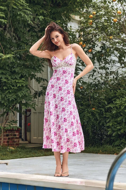 Harper Floral Lace Sleeveless Maxi Dress Stylish Longline Maxi Dress