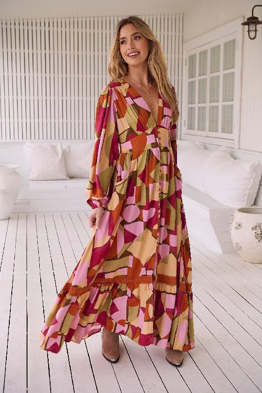 Tabitha Maxi Dress - Freya Comfortable Fit-and-Flare Maxi Dress