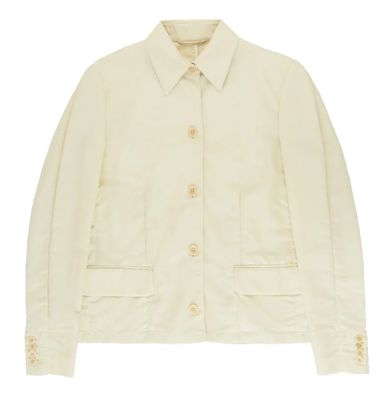 1997 Washed Nylon Twill Tailored Jacket Mesh Jacket Canvas Jacket Denim Jacket