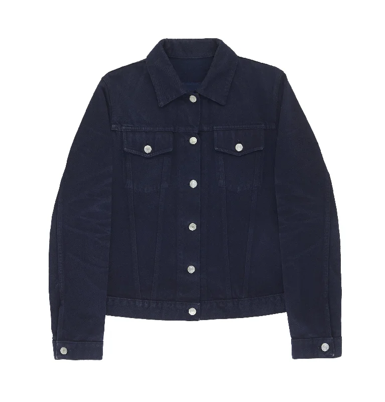 2004 Heavy Saturated Blue Denim Classic 2 Pocket Jacket Fleece Jacket Down Jacket Parka 2004 Heavy Saturated Blue Denim Classic 2 Pocket Jacket Fleece Jacket Down Jacket Parka