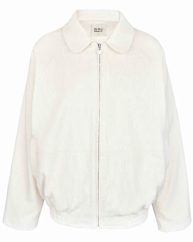Cord Casual Jacket - Cream Wool Jacket Cashmere Jacket Tweed Jacket