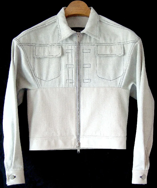2013 Denim Jacket with Lamb Leather Bodice Belted Jacket Elasticated Jacket Padded Jacket 2013 Denim Jacket with Lamb Leather Bodice Belted Jacket Elasticated Jacket Padded Jacket