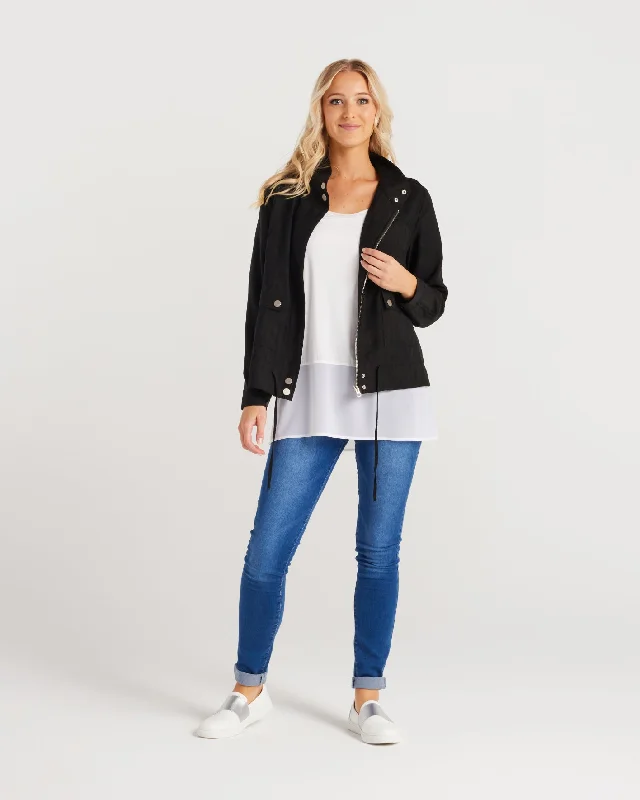 Flora Jacket Hooded Jacket Caped Jacket Shawl Collar Jacket