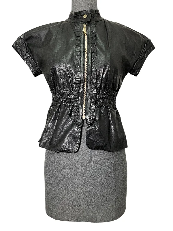 GUCCI Vintage Short Sleeve Jacket Size S Rayon Jacket Velvet Jacket Corduroy Jacket
