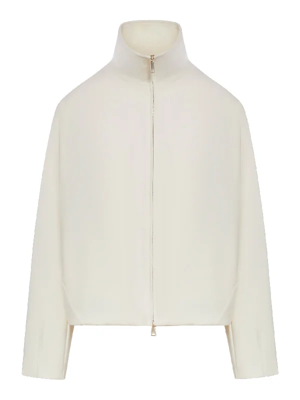 JERSEY KNITTED FABRIC JACKET Appliqued Jacket Beaded Jacket Sequined Jacket
